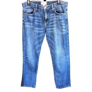Current/Elliott x MARNI | Cropped Denim Jeans Rolled Cuffs